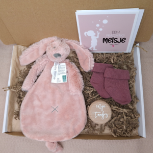 Brievenbus kraamcadeau meisje happy horse roze