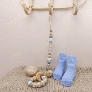 Brievenbus kraamcadeau met naam beige