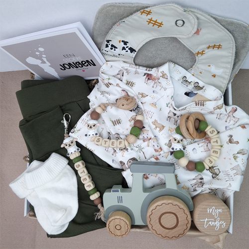 Kraamcadeau jongen tractor babykleding - Afbeelding 8
