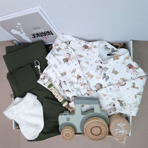 Kraamcadeau jongen tractor babykleding - Afbeelding 5