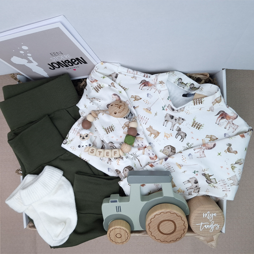 Kraamcadeau jongen tractor babykleding - Afbeelding 4