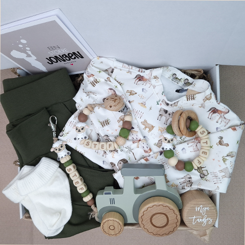Kraamcadeau jongen tractor babykleding - Afbeelding 6