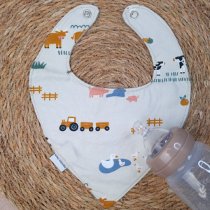 Newbornslab boerderijdieren beige