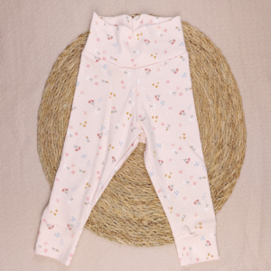 Babybroekje legging kleine bloemen roze