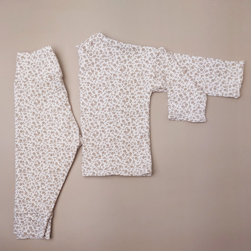 Longsleeve millefleur wit - Afbeelding 4