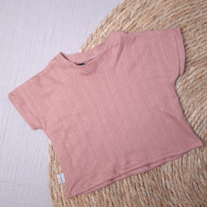 T-shirt boxy tee perzik