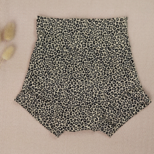 Korte broek bloomer panterprint beige