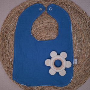 Kwijlslab hydrofiel indigo blauw