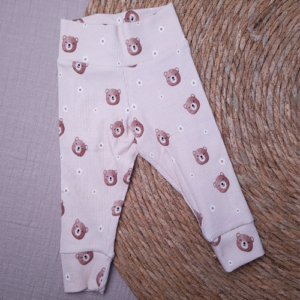 Newborn broekje legging beren beige
