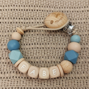 Speenkoord met naam artic blue