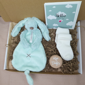 Brievenbus kraamcadeau meisje happy horse mint