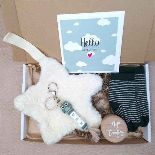 Brievenbus kraamcadeau jongen speendoekje ster - Afbeelding 4