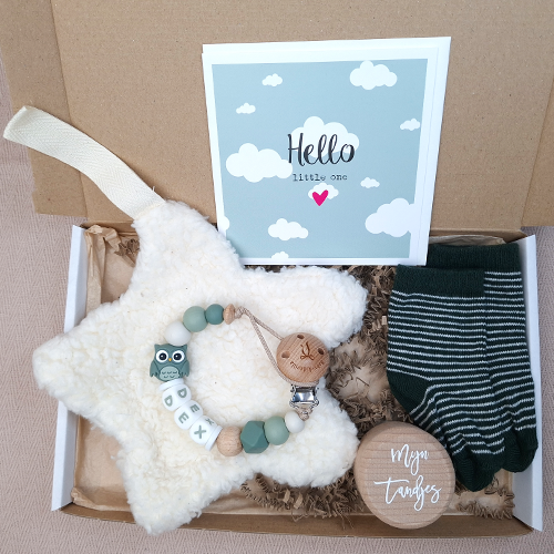 Brievenbus kraamcadeau jongen speendoekje ster - Afbeelding 3