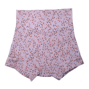 Baby short belly bummie leaves oudroze