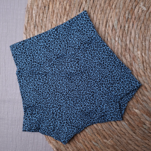 Baby short belly bummie panter indogo blauw