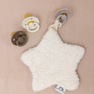 Speendoekje ster teddy creme