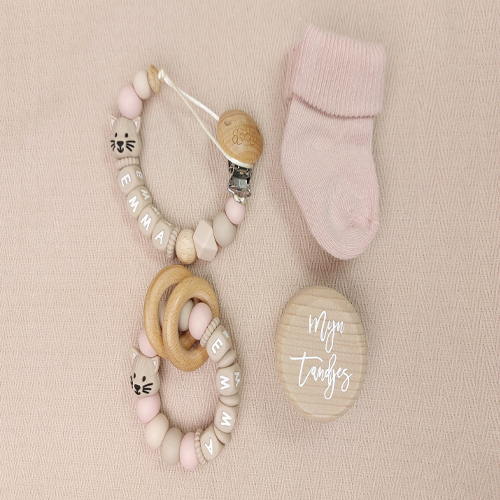 Brievenbus kraamcadeau met naam poes - Afbeelding 3