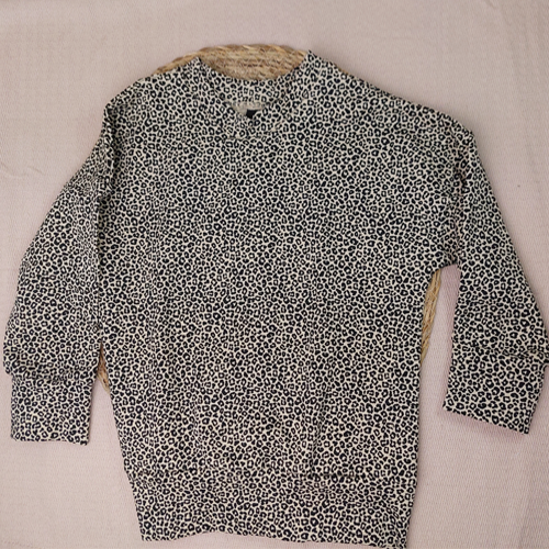 Oversized sweater panterprint