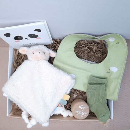 Kraamcadeau jongen knuffeldoekje schaap - Afbeelding 7