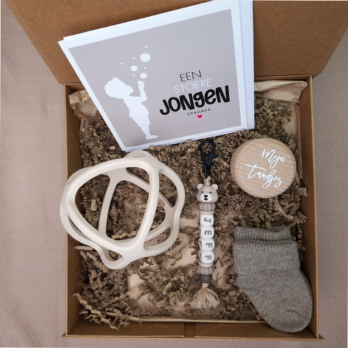 Kraamcadeau jongen bijtspeelgoed bal - Afbeelding 5