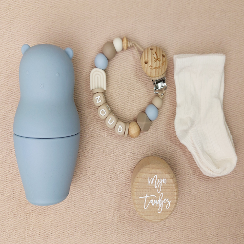 Kraamcadeau met naam jongen matroesjka