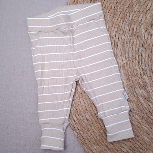 Baby overslag shirtje streep beige - Afbeelding 4