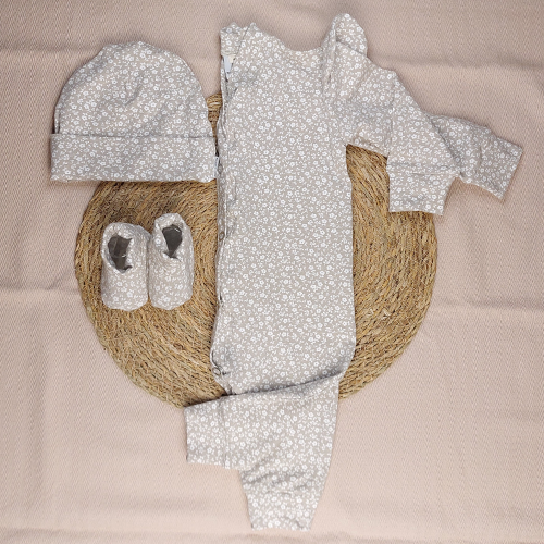 Boxpakje millefleur taupe - Afbeelding 3