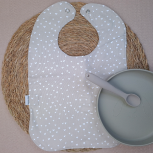Slab XL hartjes beige