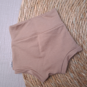 Baby short belly bummie caramel