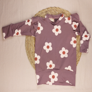 Sweater ruffle daisy mauve
