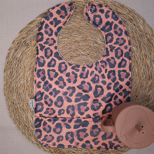 Babyslab waterproof panterprint koraal