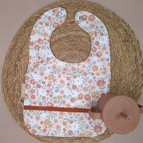 Babyslab waterproof veldbloemen