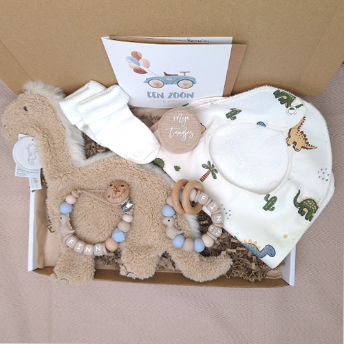 Brievenbus kraamcadeau jongen happy horse dino - Afbeelding 5