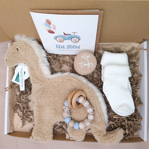 Brievenbus kraamcadeau jongen happy horse dino - Afbeelding 3