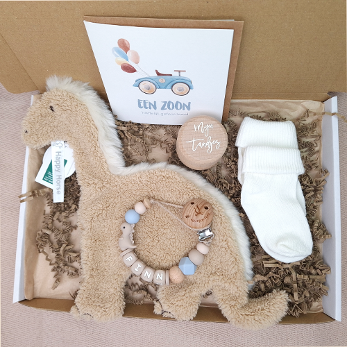 Brievenbus kraamcadeau jongen happy horse dino - Afbeelding 2