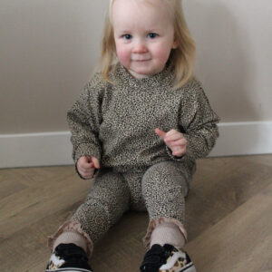 Oversized sweater panterprint