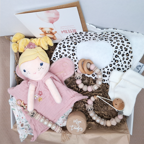 Kraamcadeau meisje knuffeldoekje mila - Afbeelding 7