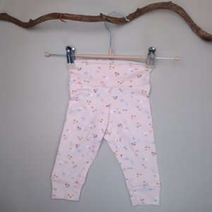Legging kleine bloemen roze