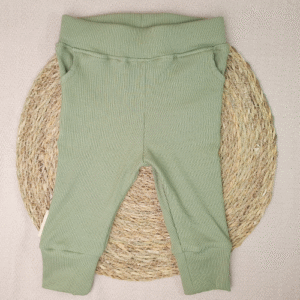 Babybroekje relax rib olijfgroen