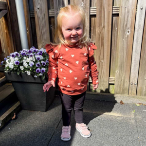 Sweater ruffle hartjes