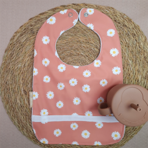 Babyslab waterproof madelief zalmroze