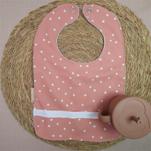 Babyslab waterproof stip zalmroze