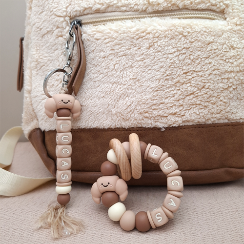 Bijtring met naam jongen croissant - Afbeelding 5