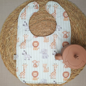 Handgemaakte waterproof babyslab safaridieren