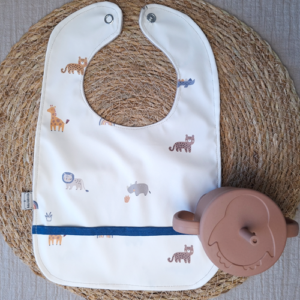 Babyslab waterproof safaridieren gebroken wit