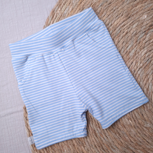 Relax short mini streep linnen baltic