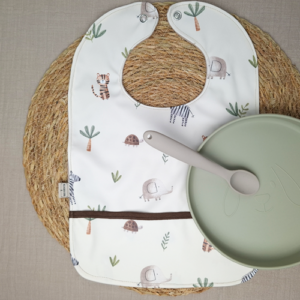 Handgemaakte slab XL waterproof dieren beige
