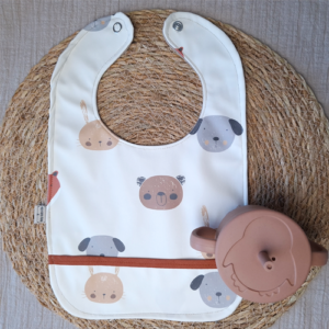 Babyslab waterproof dieren gezichten