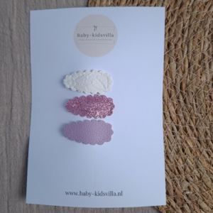Haarspeldjes ribbel lila