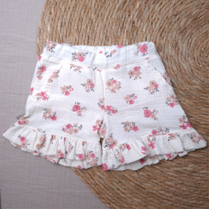 Meisjes short tinitin ruffle hydrofiel bloemen molisa
